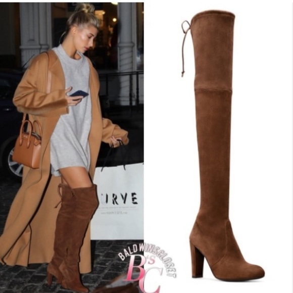 Stuart Weitzman HighLand Over The Knee Boots Heel Sz 9M/39.5 - Picture 1 of 11